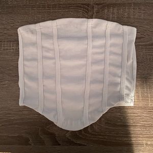 Bandeau corset-like top